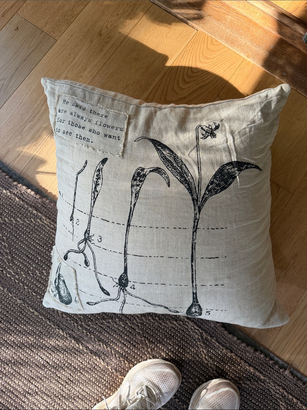 Sugarboo pillow with insert 24”x24”